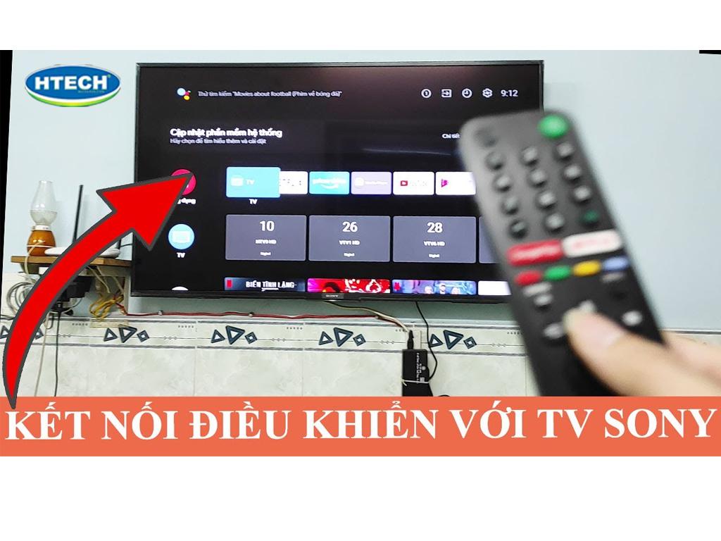Cách kết nối Remote với tivi Sony Google tivi và Android tivi từng bước
