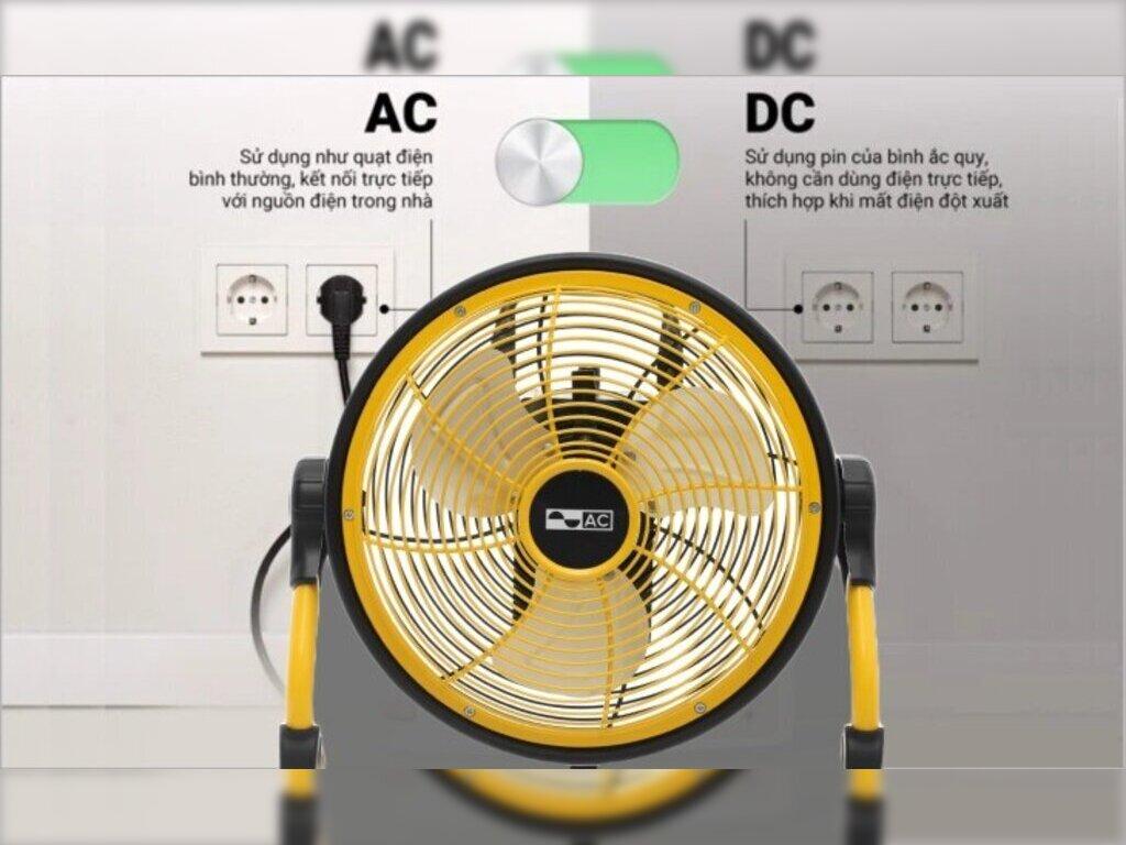 Sạc quạt tích điện: AC hay DC? Giải đáp thắc mắc của bạn ngay tại đây!