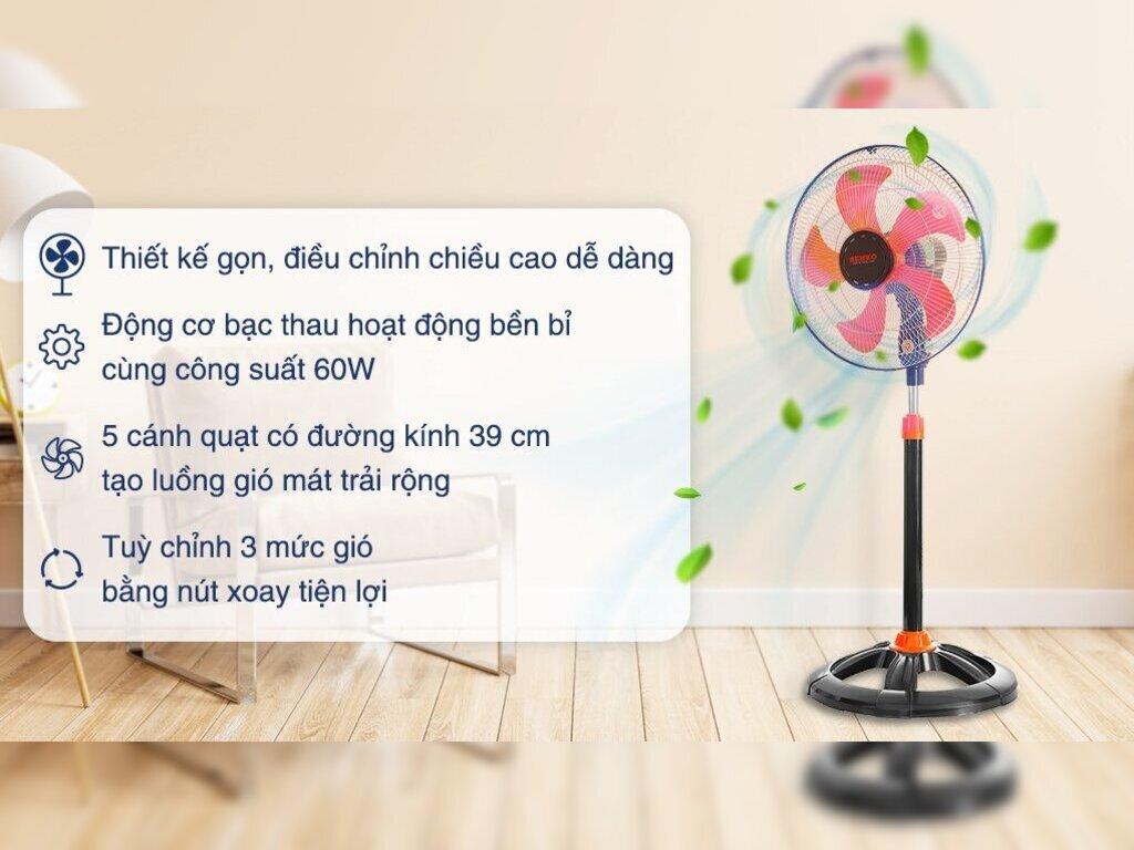Top 5 quạt senko đứng rẻ, bền, đẹp được ưa chuộng nhất hiện nay