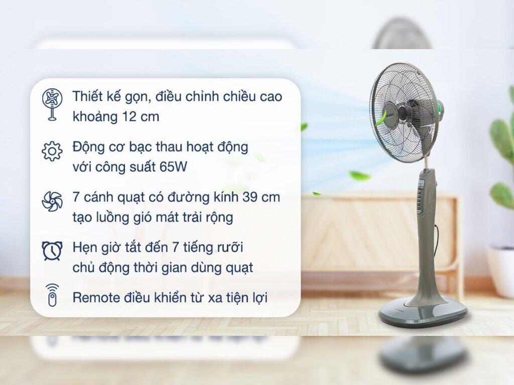 Quạt Senko Đứng 7 Cánh DR1608