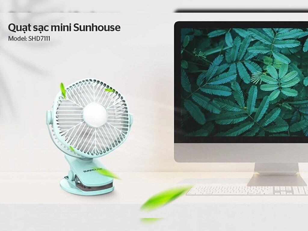 Quạt Sạc Mini Sunhouse SHD7111