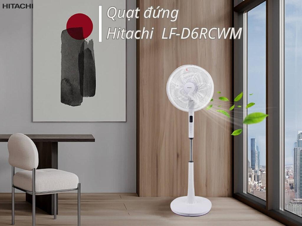  Quạt Cây 7 Cánh Động Cơ DC Hitachi LF-D6RCWM