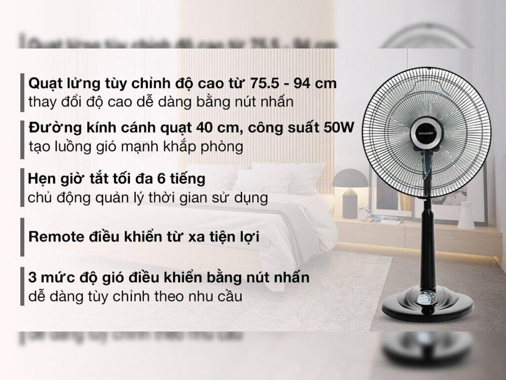 3 Mẫu quạt cây Sharp thiết kế mới hot nhất được đông đảo người dùng lựa chọn