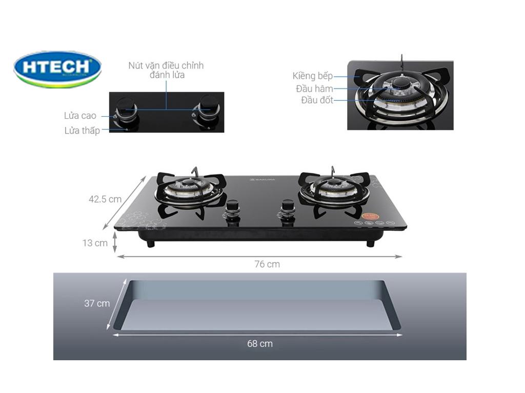 Kích thước bếp ga âm 3 loại thông dụng. Nên mua bếp ga âm đôi hay 3 vùng nấu