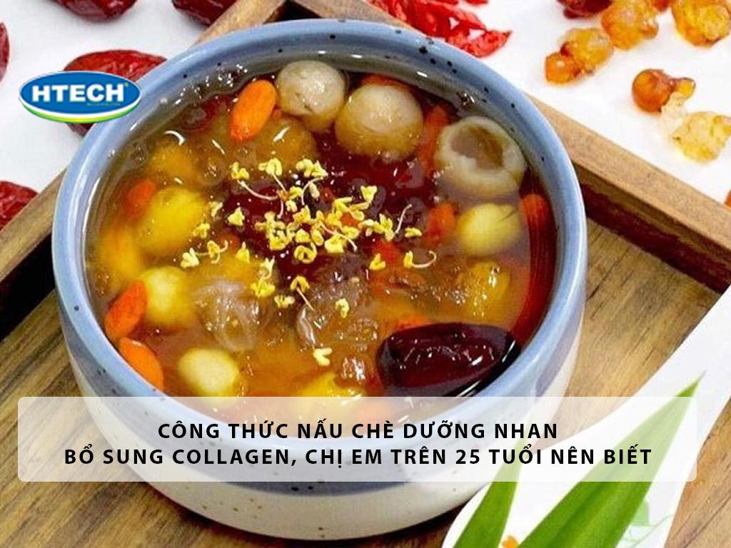 Công thức nấu chè dưỡng nhan bổ sung Collagen, chị em trên 25 tuổi nên biết