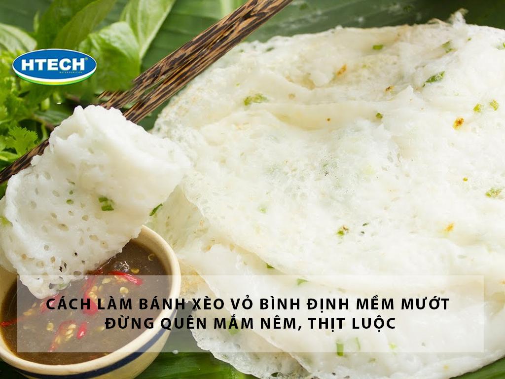 Cách làm bánh xèo vỏ Bình Định mềm mướt đừng quên mắm nêm, thịt luộc