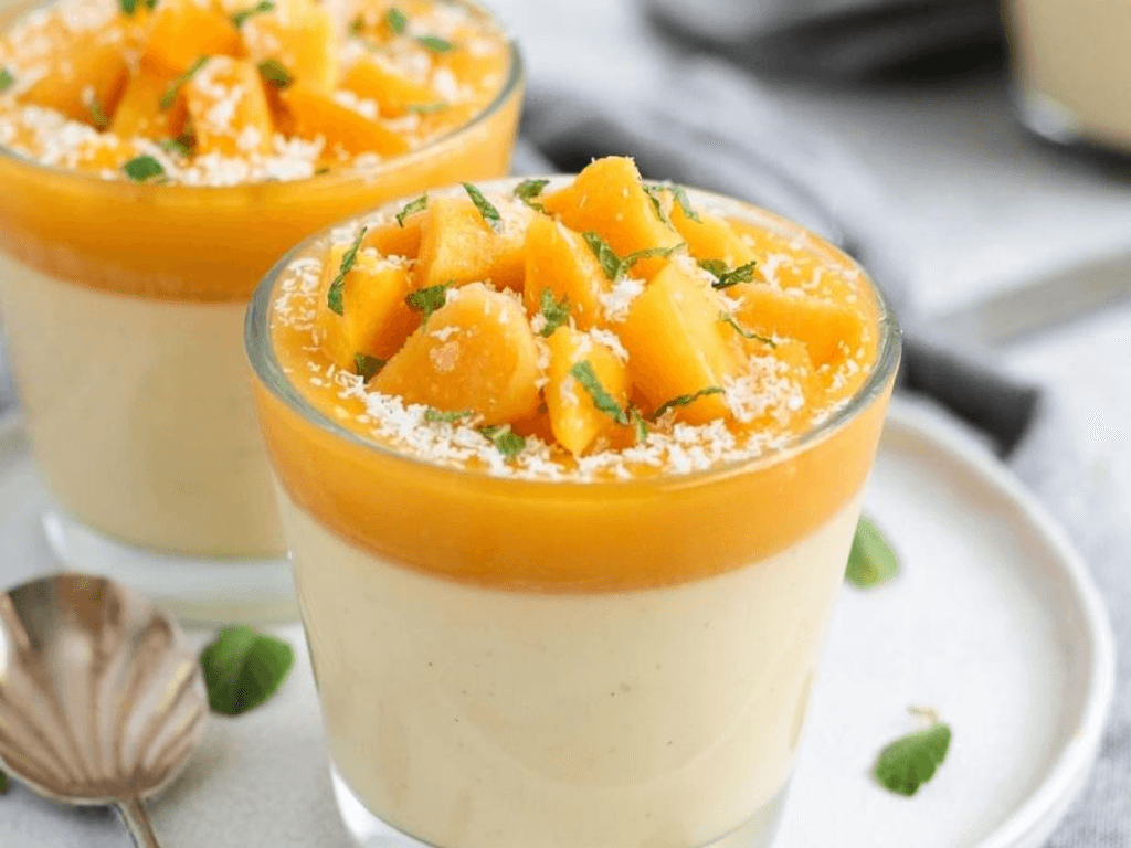 Cách làm panna cotta xoài béo mịn, tráng miệng “chanh sả” tại nhà