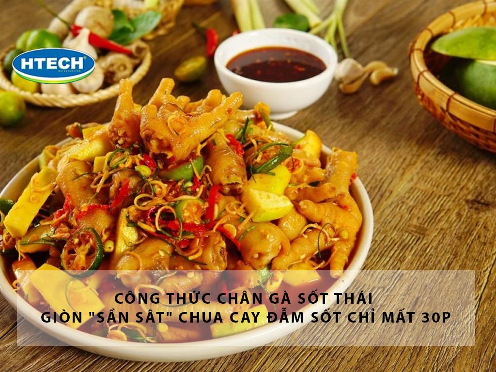 Công thức chân gà sốt Thái giòn "sần sật" chua cay đẫm sốt chỉ mất 30p