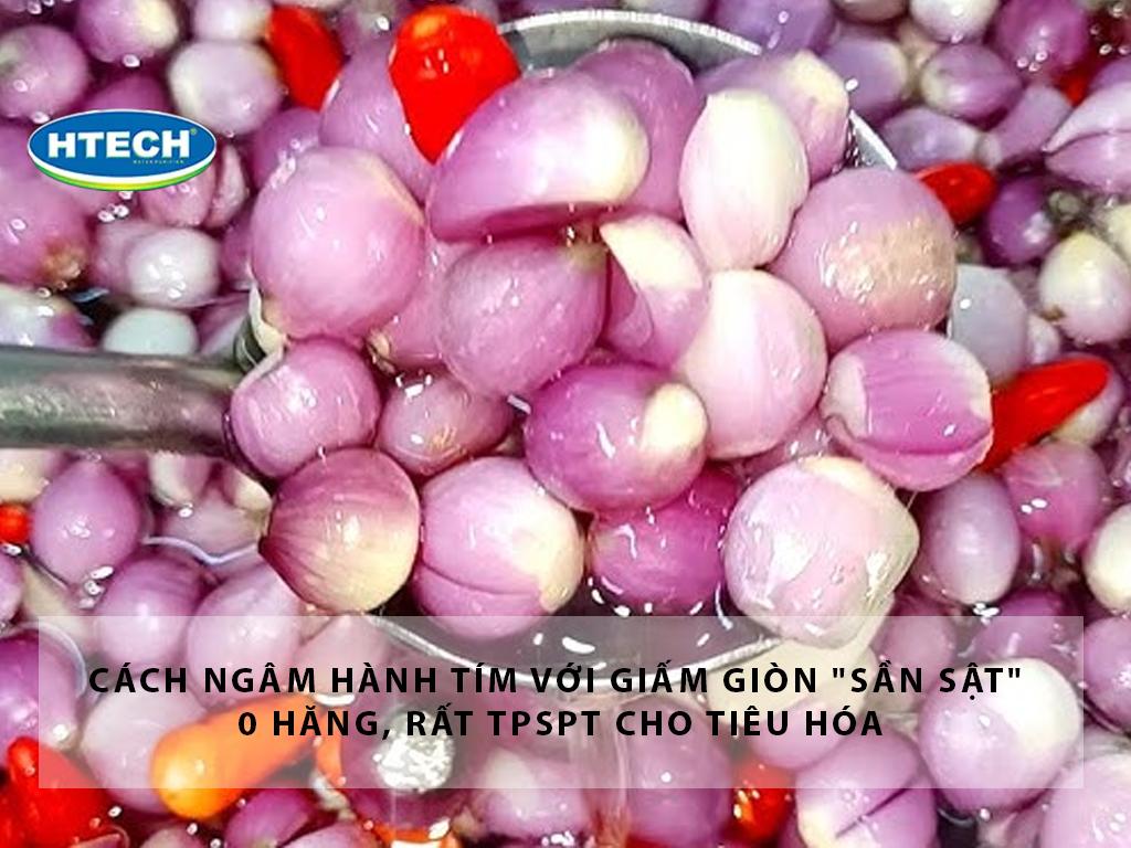 Cách ngâm hành tím với giấm giòn "sần sật" 0 hăng, rất tốt cho tiêu hóa