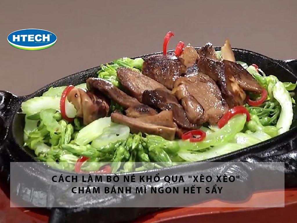 Cách làm bò né khổ qua "xèo xèo" chấm bánh mì ngon hết sẩy