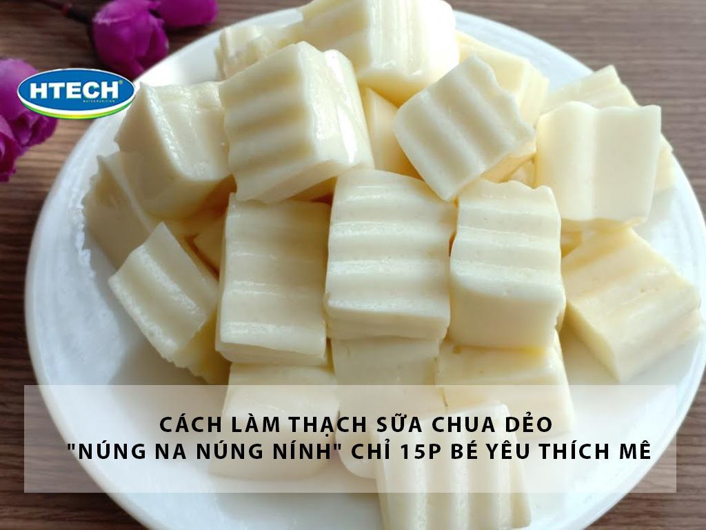Cách làm thạch sữa chua dẻo "núng na núng nính" chỉ 15p bé yêu thích mê