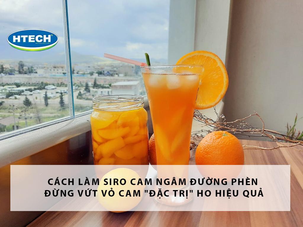 Cách làm siro cam ngâm đường phèn đừng vứt vỏ cam "đặc trị" ho hiệu quả