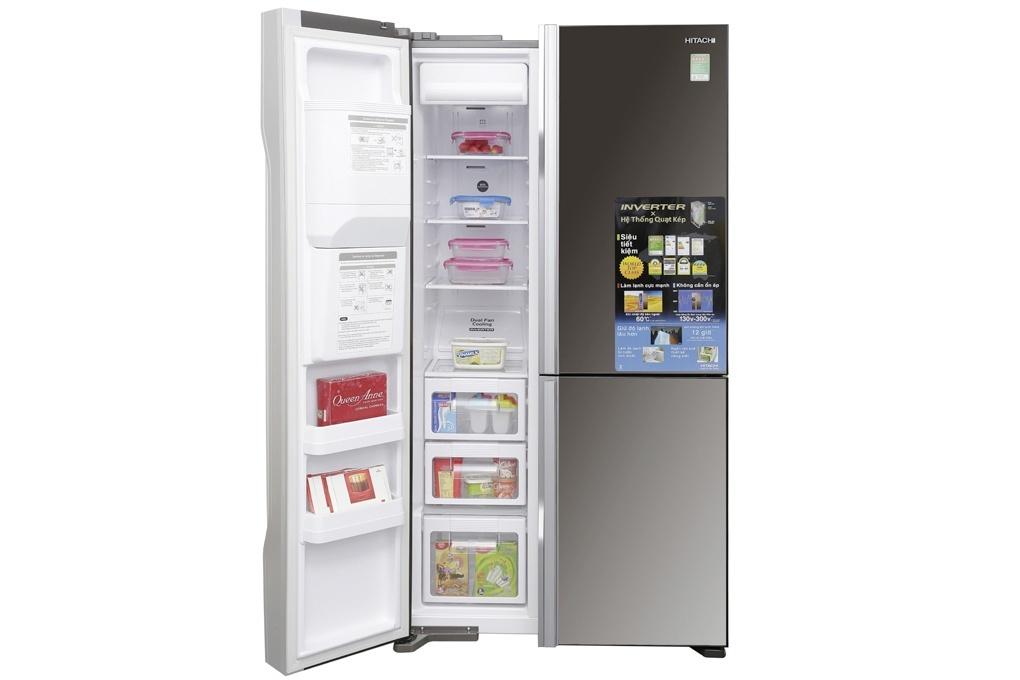 Tủ lạnh SBS 3 cánh HITACHI R-M700GPGV2X (MBW) - 584 Lít (Nâu)-6