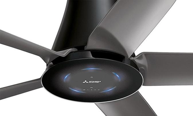 Quạt trần 5 cánh Mitsubishi C56-RW5 CY-xám đậm-có điều khiển-Thailand-4