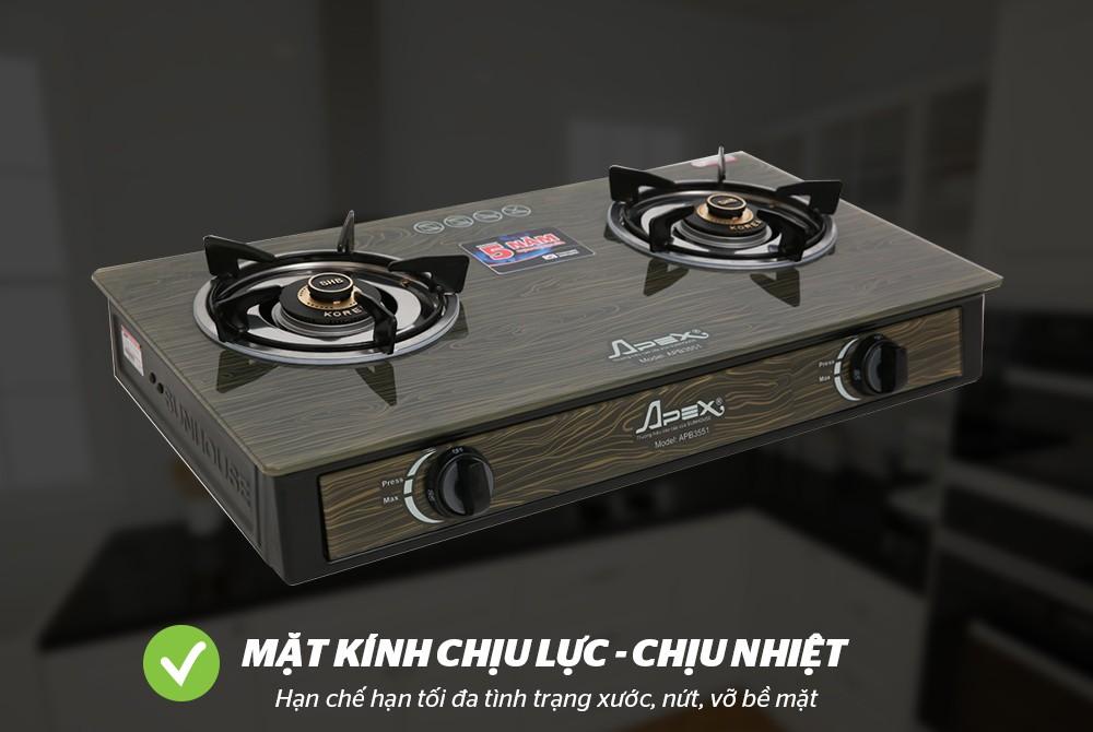 Bếp gas dương kính Sunhouse Apex APB3551-6