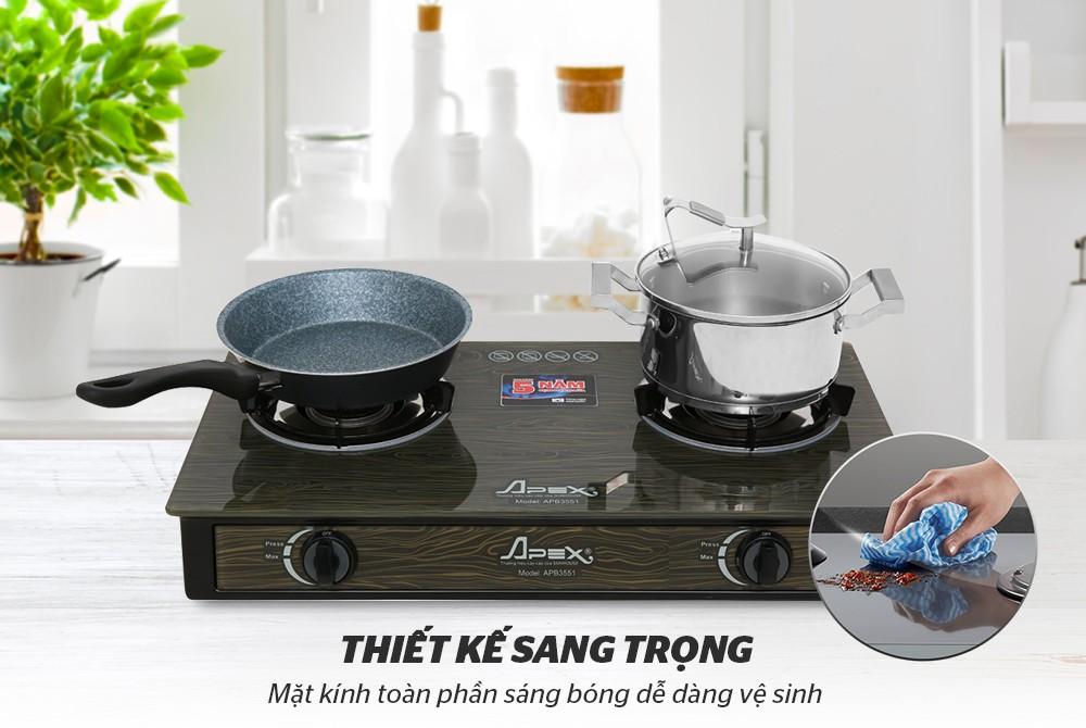 Bếp gas dương kính Sunhouse Apex APB3551-4