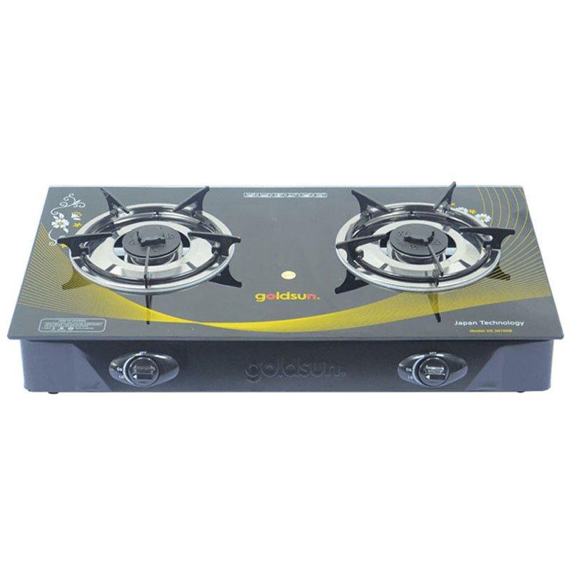 Bếp ga mặt kính 2 bếp Goldsun GS-2016GB