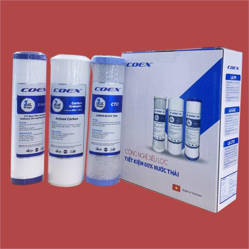 Bộ Combo 3 lõi lọc nước Coex 1,2,3-2