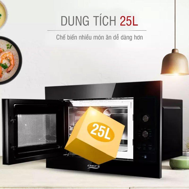 Lò vi sóng âm có Nướng 25 Lít Chef's EH-MW801B-2