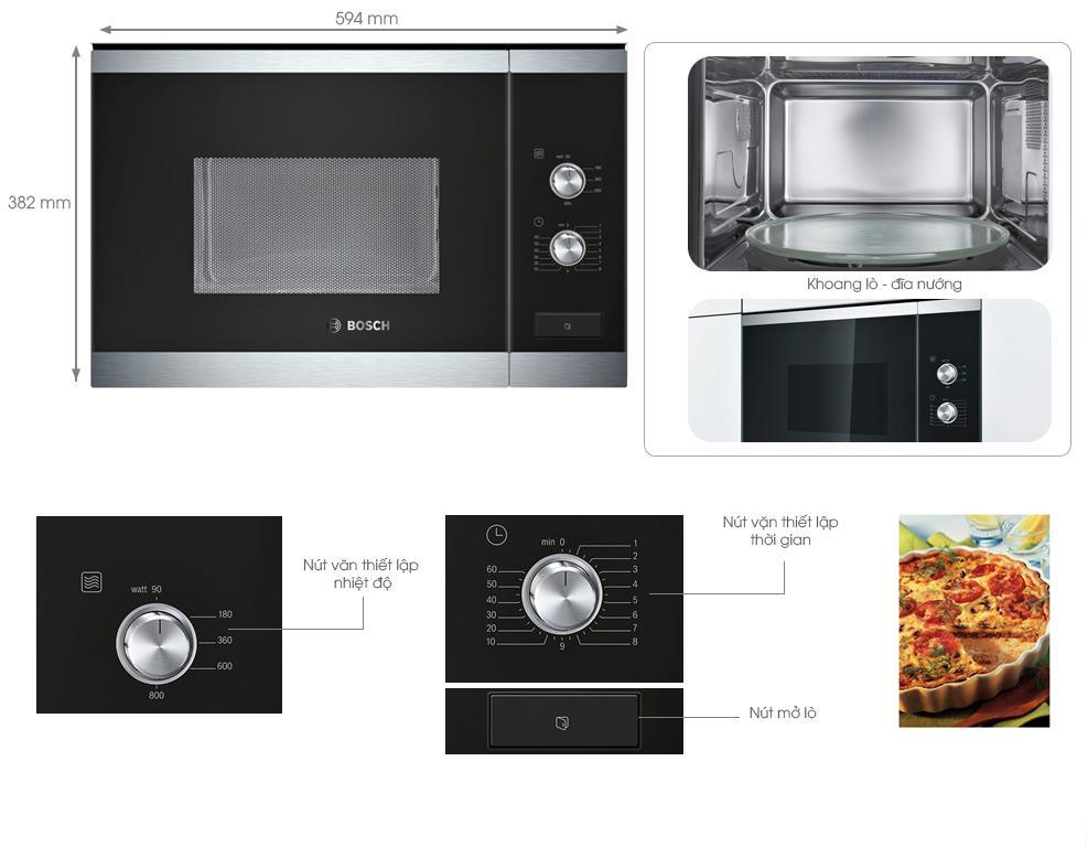 Lò vi sóng cơ 20L Bosch BEL520MS0K-4