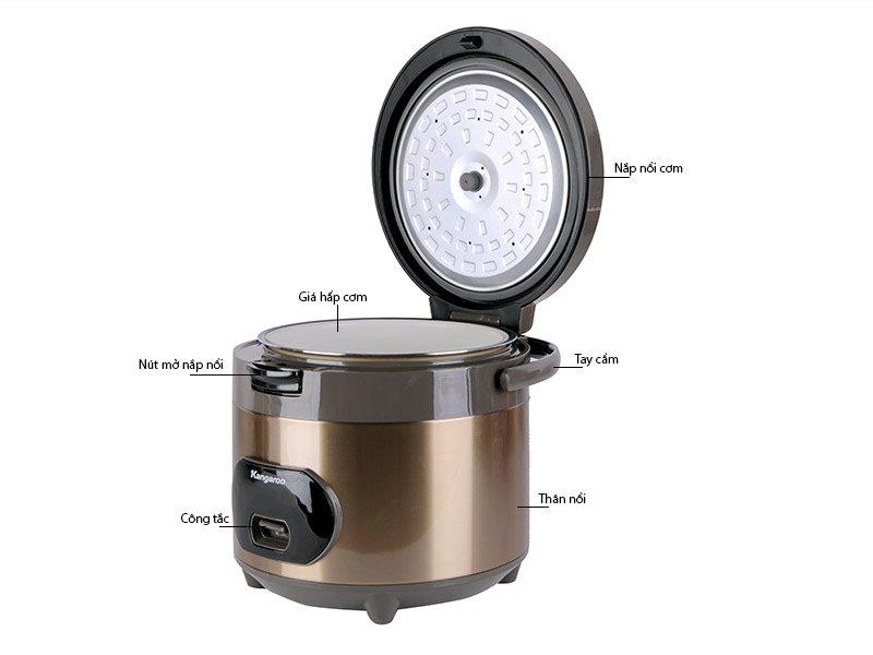 Nồi cơm điện 3D 1.8L Kangaroo KG18R1-2