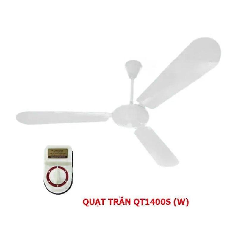 Quạt trần 3 cánh điện cơ 43cm QT1400-S-kem
