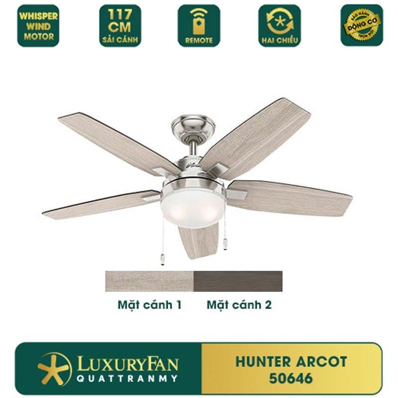 Quạt Trần Luxuryfan Hunter Arcot 50646