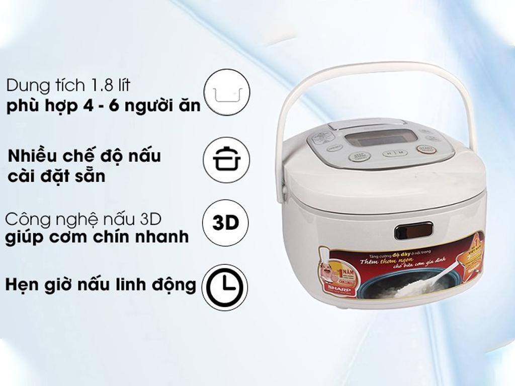 Hướng dẫn sử dụng nồi cơm điện Sharp KS TH18 - Nhược điểm không thể bỏ qua