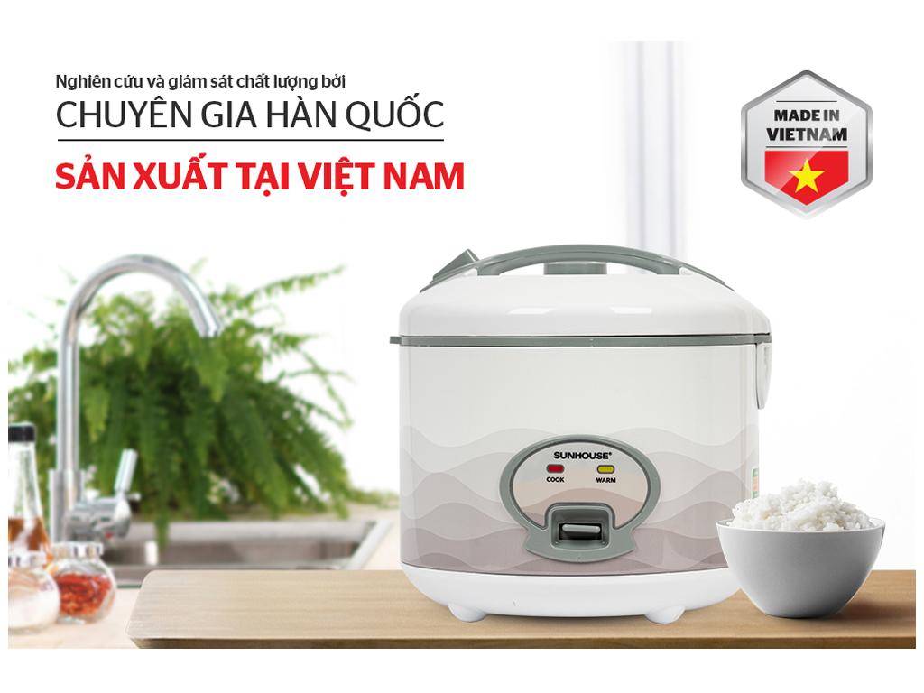Cách sử dụng nồi cơm điện Sunhouse SHD8602 1.8L - giá nồi cơm điện Sunhouse