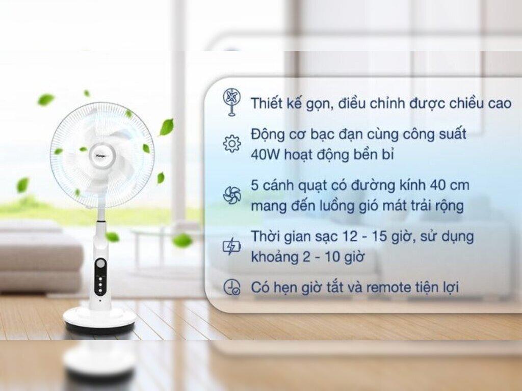Quạt tích điện Kangaroo - Thương hiệu uy tín của Việt Nam