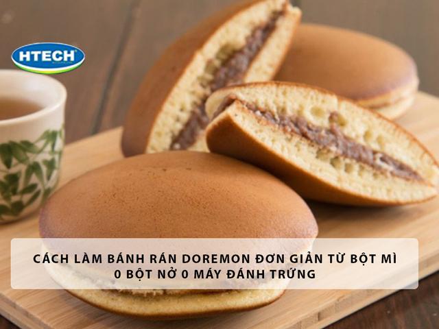 Cách làm bánh rán Doremon đơn giản từ bột mì 0 bột nở 0 máy đánh trứng ...
