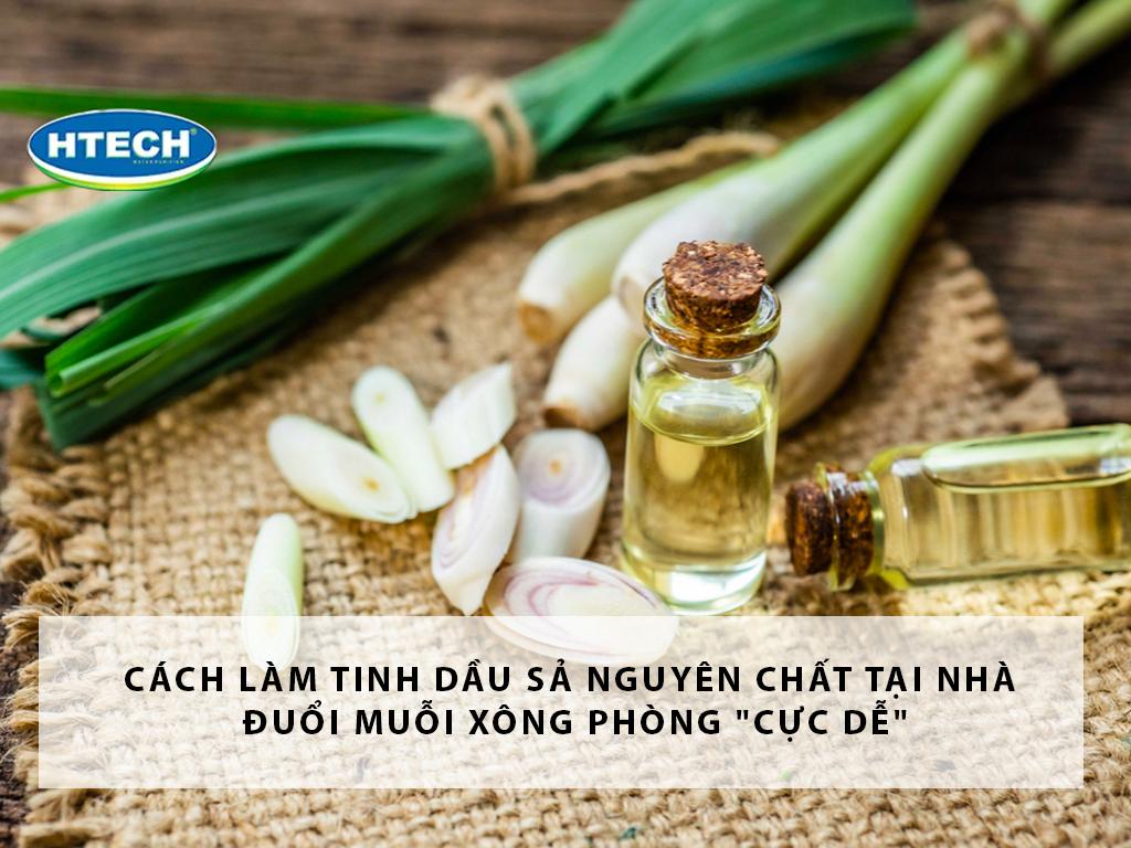 Cách làm tinh dầu sả nguyên chất tại nhà đuổi muỗi xông phòng "cực dễ"