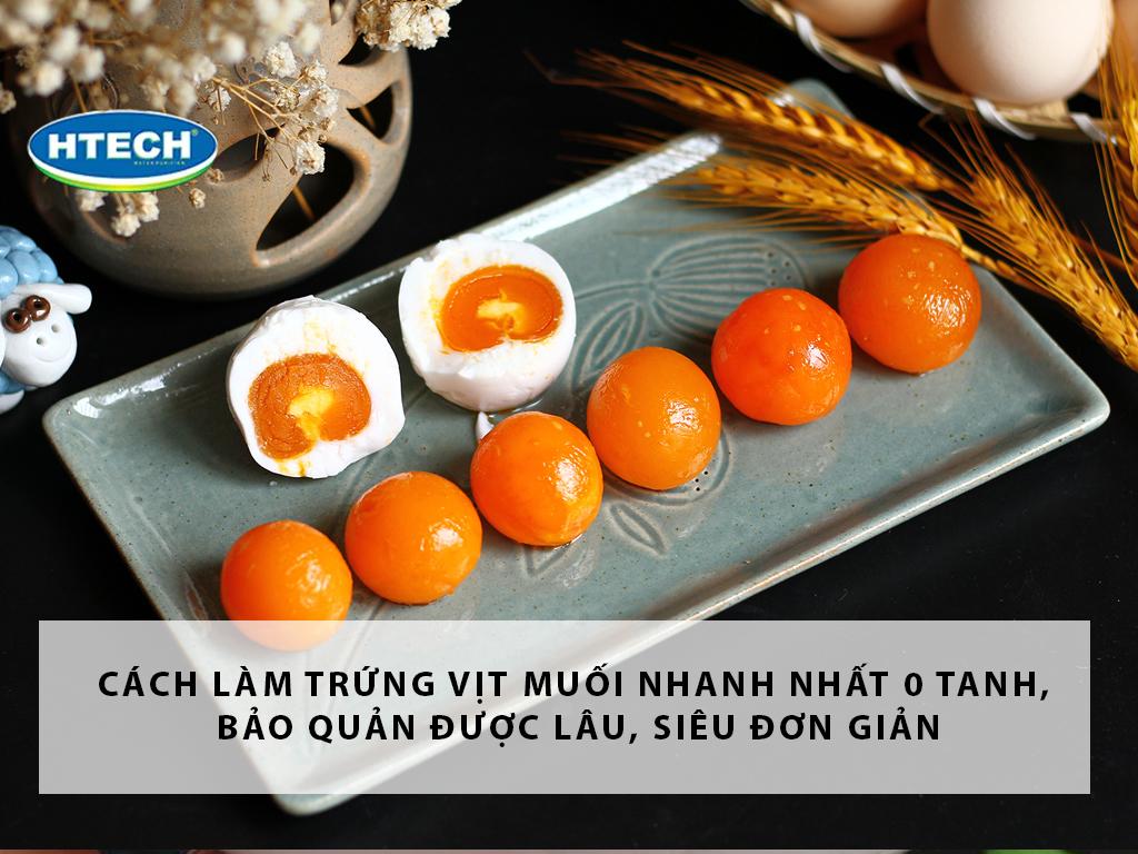 Cách làm trứng vịt muối "nhanh nhất" 0 tanh, bảo quản được lâu, SIÊU đơn giản